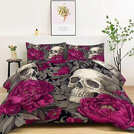 Srigzcaly Bettdecke 135x200 Gotisch Rosa