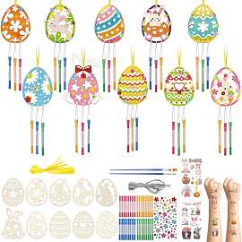 SRIZIAN 10 Stück Ostern Windspiel Bastelset für