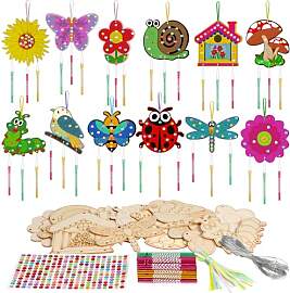 SRIZIAN 12 Stück Frühling Windspiel Bastelset