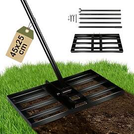 SROCHN Rasenrechen 45x25cm mit 2m Verstellbarem