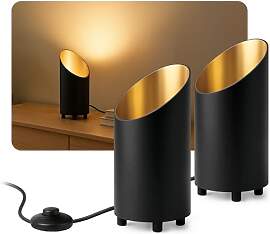 SSC-LUXon AUREVA 2er Set Bodenlampe Innen schwarz