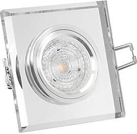 SSC-LUXon Design LED-Einbaustrahler eckig aus Glas 