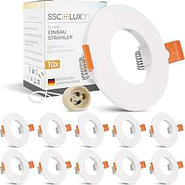 SSC-LUXon ELUMA 10x Einbaurahmen rund flach weiß
