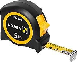 STABILA Taschenbandmaß BM 100, 5 m, Maßband mit
