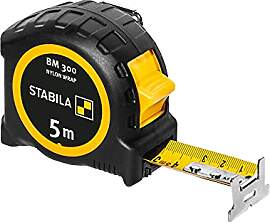 STABILA Taschenbandmaß BM 300, 5 m, Maßband mit