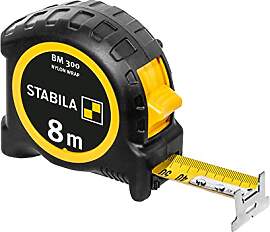 STABILA Taschenbandmaß BM 300, 8 m, Maßband mit