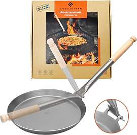 Stabilotherm Jägerpfanne XL mit Holz Klappgriff | 