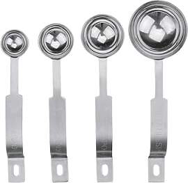 Städter 509207 Messlöffel Set, 4-teilig, Silber, 