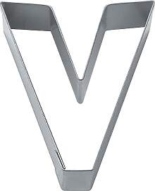 Städter Ausstechform Buchstabe V 6,5 cm Edelstahl
