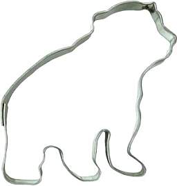 Städter Ausstechform Eisbär 7 cm, Silber