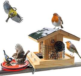 STAFECO Vogelfutterhaus Vogelhaus für Balkon