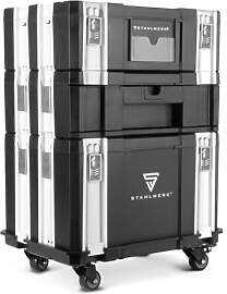 STAHLWERK Toolbox-Set mit Rollbrett – mobiler