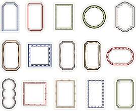 Stakee 15pcs Verschiedene Fotorahmen Aufkleber
