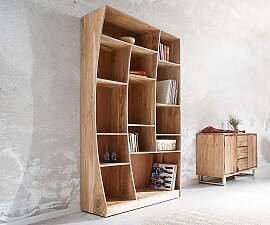 Standregal Live-Edge 120 cm Akazie Natur rechts