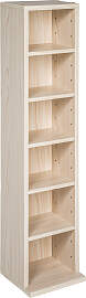 Standregal Medienregal mit 6 Fächern 90x21x20cm - 