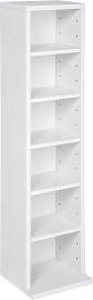 Standregal Medienregal mit 6 Fächern 90x21x20cm - 