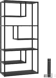 Standregal Venda mit 6 Fächern, Industrial-Look,