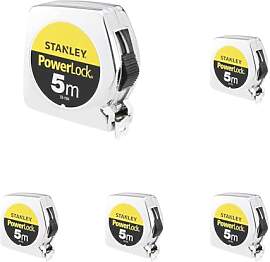 Stanley Powerlock Bandmaß 5m (Packung mit 5)