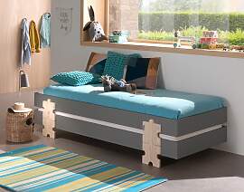 Stapelbett Modulo Grau