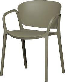Stapelstuhl Bent aus Kunststoff, modern stapelbar, 