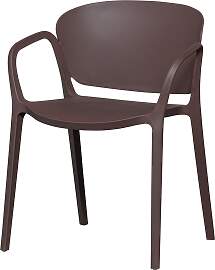 Stapelstuhl Bent aus Kunststoff, modernes Design,