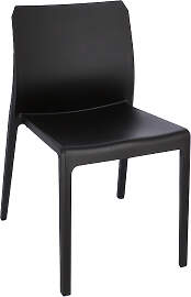 Stapelstuhl Mia aus robustem Kunststoff, modern,