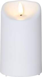 Star LED Stumpenkerze Flamme – Warmweißes