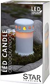 Star LED-Windlicht flackernd Farbe: weiss