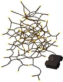 Star Trading LED-Lichterkette Schwarz Batterie,