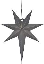 Star Trading Papierstern Ozen 3D, Grau,