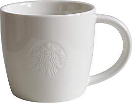 STARBUCKS Kaffeetasse, Weiß, 340 ml, klassische