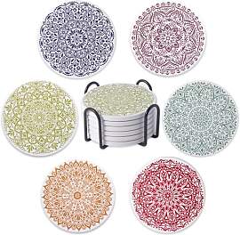 STARUBY 6 Stück Keramikuntersetzer, Untersetzer