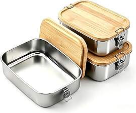 STARVAST 2 Stück Brotdose Edelstahl Lunchbox