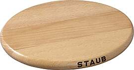 STAUB Magnetischer Untersetzer aus Holz, oval,