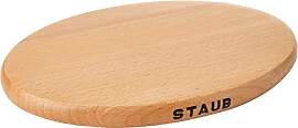 STAUB Magnetischer Untersetzer aus Holz, oval,
