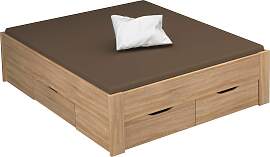 Stauraumbett RAUCH "Aditio", braun