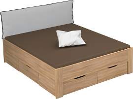 Stauraumbett RAUCH "Aditio", braun