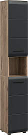Stauraumschrank WELLTIME, nox oak nb, schwarz