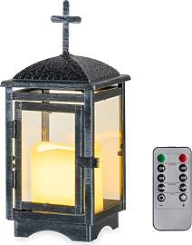 Staymoment Grablaterne Wetterfest mit LED Kerze: