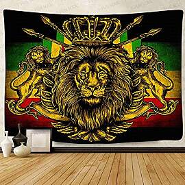 STCREE Rasta Rastafari-Wandteppich, groß, 203,2 x 