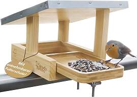 Steady Nature Vogelhaus Balkon mit rostfreier