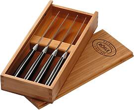 Steakmesser RÖSLE, silber (schwarz,