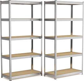 Steckregal Metall 180x90x40 cm – 2er Set