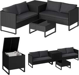 STEELSØN Alniyat Rattan Gartenmöbel Set 4-TLG.