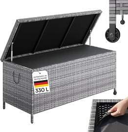 STEELSØN Serion Gartenbox mit Rollen grau –