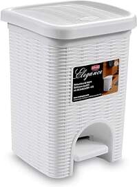 Stefanplast 30100 Abfalleimer, In Rattanoptik aus