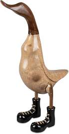 Stehende Holzente 44cm | Dekorative Holzfigur für 