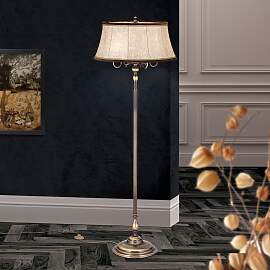 Stehlampe FLÄMISCH, 4-flammig, Patina