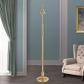 Stehlampe, Messing matt, ohne Schirm, 160 cm