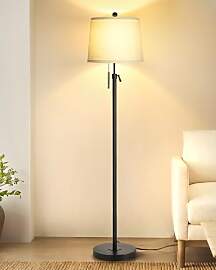 Stehlampe, Stehlampe Wohnzimmer mit Lampenschirm,